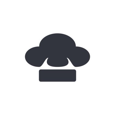 Şef Şapka Logo Vektörü Simge Şablonu İllüstrasyonu