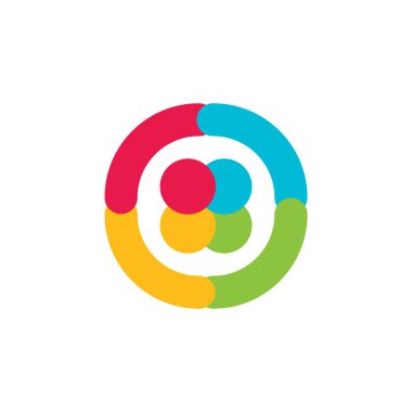 İletişim Logosu Vektörü Simge Şablonu İllüstrasyonu