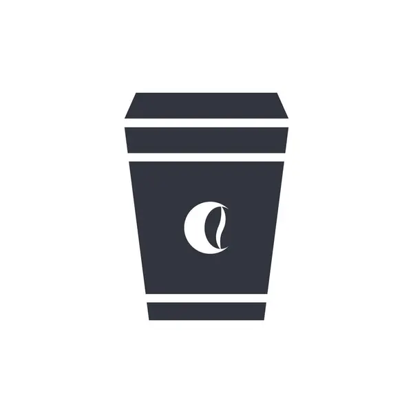 Kahve Fasulyesi Logo Vektörü Simge Şablonu İllüstrasyonu