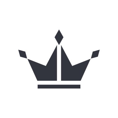 Crown Logo Vektörü Simge Şablonu İllüstrasyonu