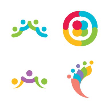 İletişim Logosu Vektörü Simge Şablonu İllüstrasyonu