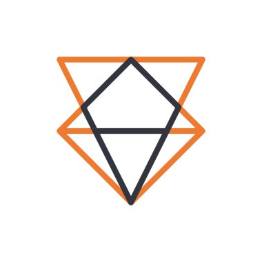 Fox Baş Logo Vektörü Simge Şablonu İllüstrasyonu