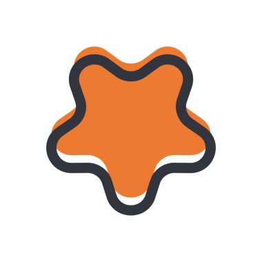 Fox Baş Logo Vektörü Simge Şablonu İllüstrasyonu