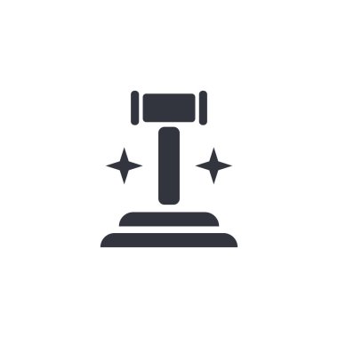 Hukuk Logosu Vektörü Simge Şablonu İllüstrasyonu