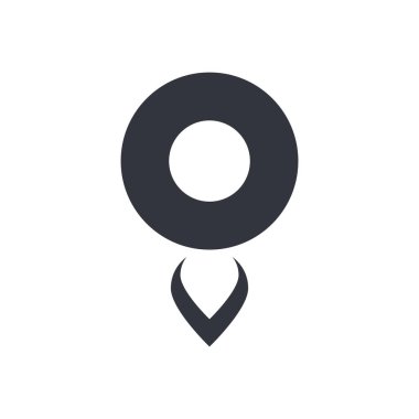 Konum Logo Vektörü Simge Şablonu İllüstrasyonu