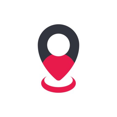 Konum Logo Vektörü Simge Şablonu İllüstrasyonu