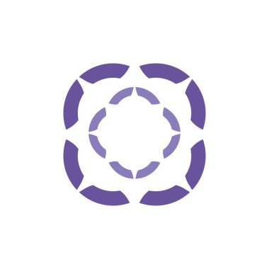 Çiçek Logo Vektörü Simge Şablonu İllüstrasyonu