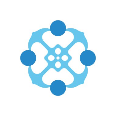 Anchor Logo Vektörü Simge Şablonu İllüstrasyonu