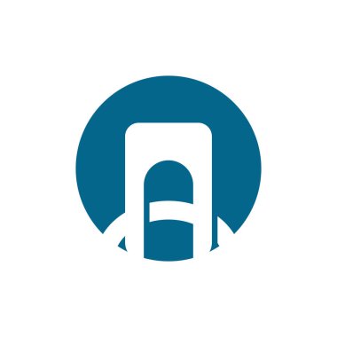 Köprü Logo Vektörü Simge Şablonu İllüstrasyonu