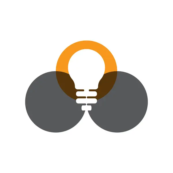 Ampul Logosu Vektör Simgesi Şablonu İllüstrasyonu