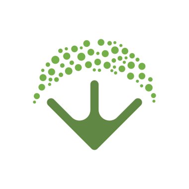 Karahindiba Çiçeği Logo Vektörü Simge Şablonu İllüstrasyonu