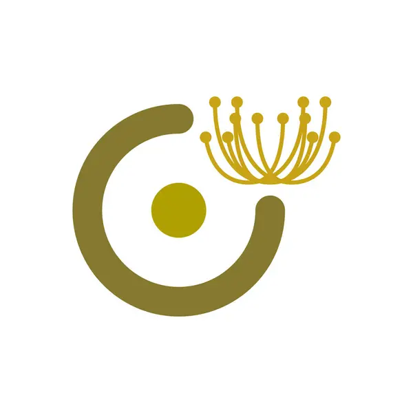 Karahindiba Çiçeği Logo Vektörü Simge Şablonu İllüstrasyonu