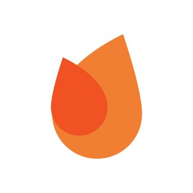 Flame Logo Vektörü Simge Şablonu İllüstrasyonu