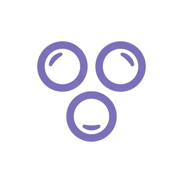 Üzüm Logosu Simgesi Şablonu İllüstrasyonu