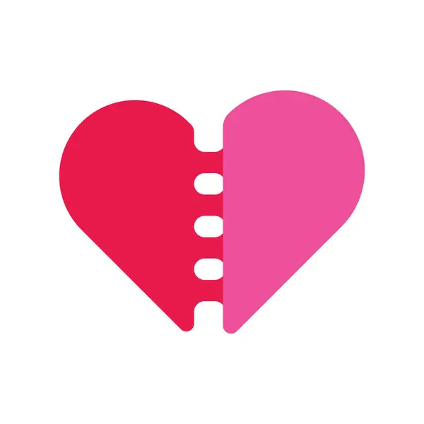 Aşk Logo Vektörü Simge Şablonu İllüstrasyonu