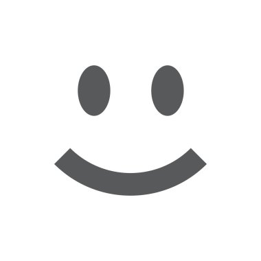 Gülümseyen Logo Vektörü Simge Şablonu İllüstrasyonu