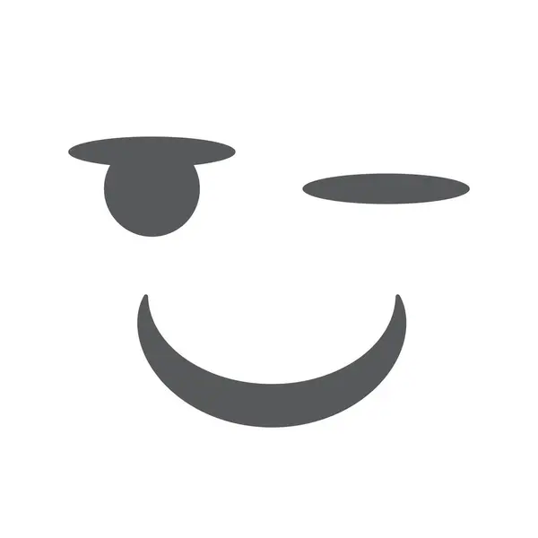 Gülümseyen Logo Vektörü Simge Şablonu İllüstrasyonu