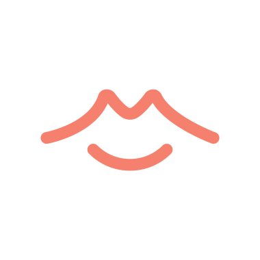 Lips Logo Vektörü Simge Şablonu İllüstrasyonu