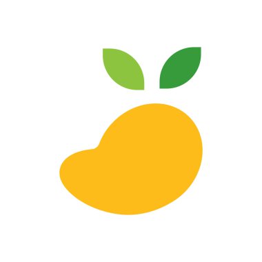 Mango Logo Vektörü Simge Şablonu İllüstrasyonu