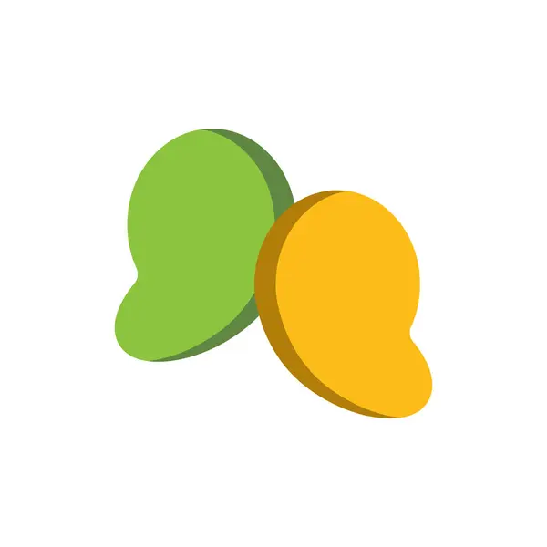 Mango Logo Vektörü Simge Şablonu İllüstrasyonu