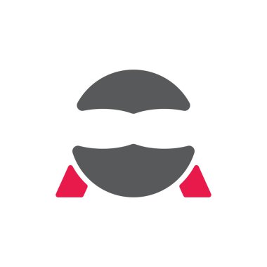 Ninja Logo Vektörü Simge Şablonu İllüstrasyonu