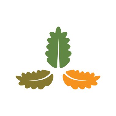 Meşe Yaprağı Logo Vektörü Simge Şablonu İllüstrasyonu