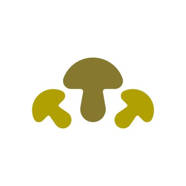 Mantar Logo Vektörü Simge Şablonu İllüstrasyonu