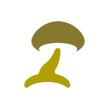 Mantar Logo Vektörü Simge Şablonu İllüstrasyonu