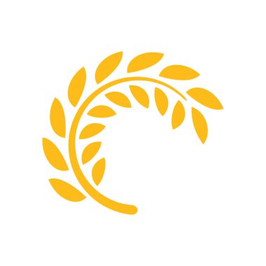 Paddy Logo Vektör Simgesi Şablonu İllüstrasyonu