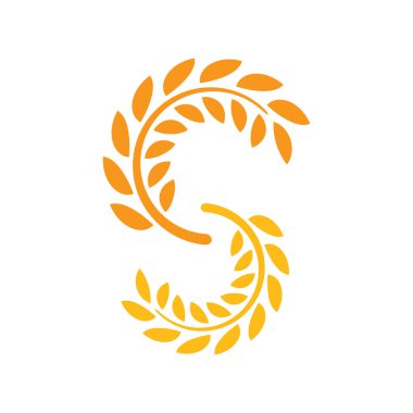 Paddy Logo Vektör Simgesi Şablonu İllüstrasyonu