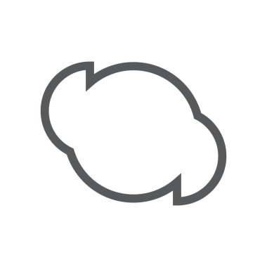 Gezegen Logo Vektörü Simge Şablonu İllüstrasyonu