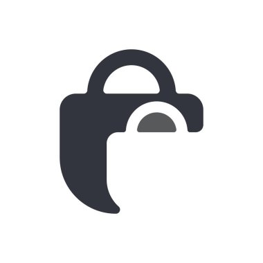 Pazar Çantası Logo Vektörü Simge Şablonu İllüstrasyonu