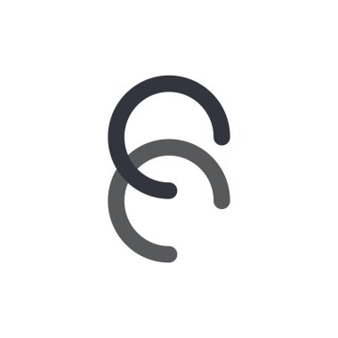 S Logo Vektörü Simge Şablonu İllüstrasyonu