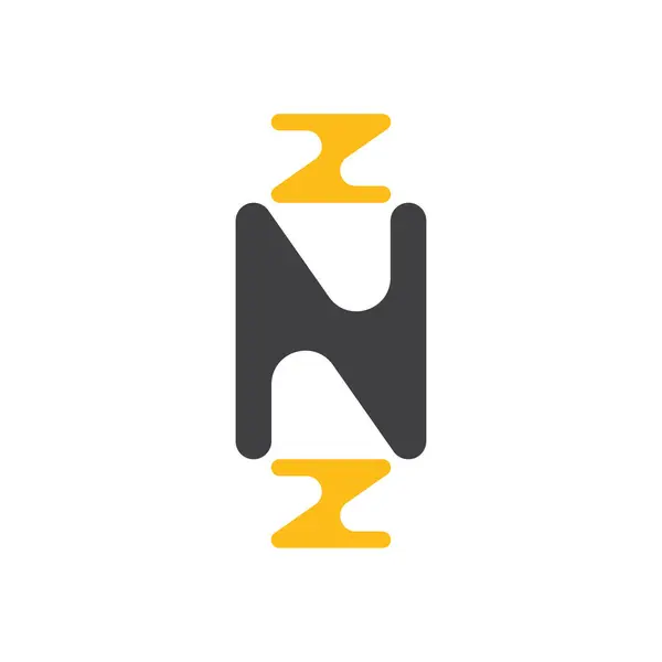ZNZ Logo Vektörü Simge Şablonu İllüstrasyonu