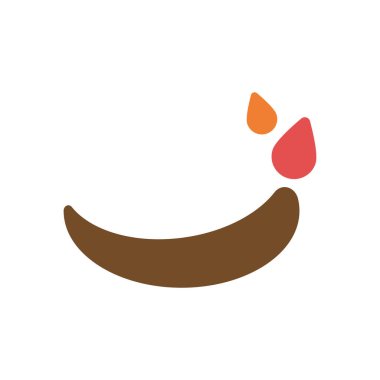 Candle Diwali Logo Vektörü Simge Şablonu İllüstrasyonu