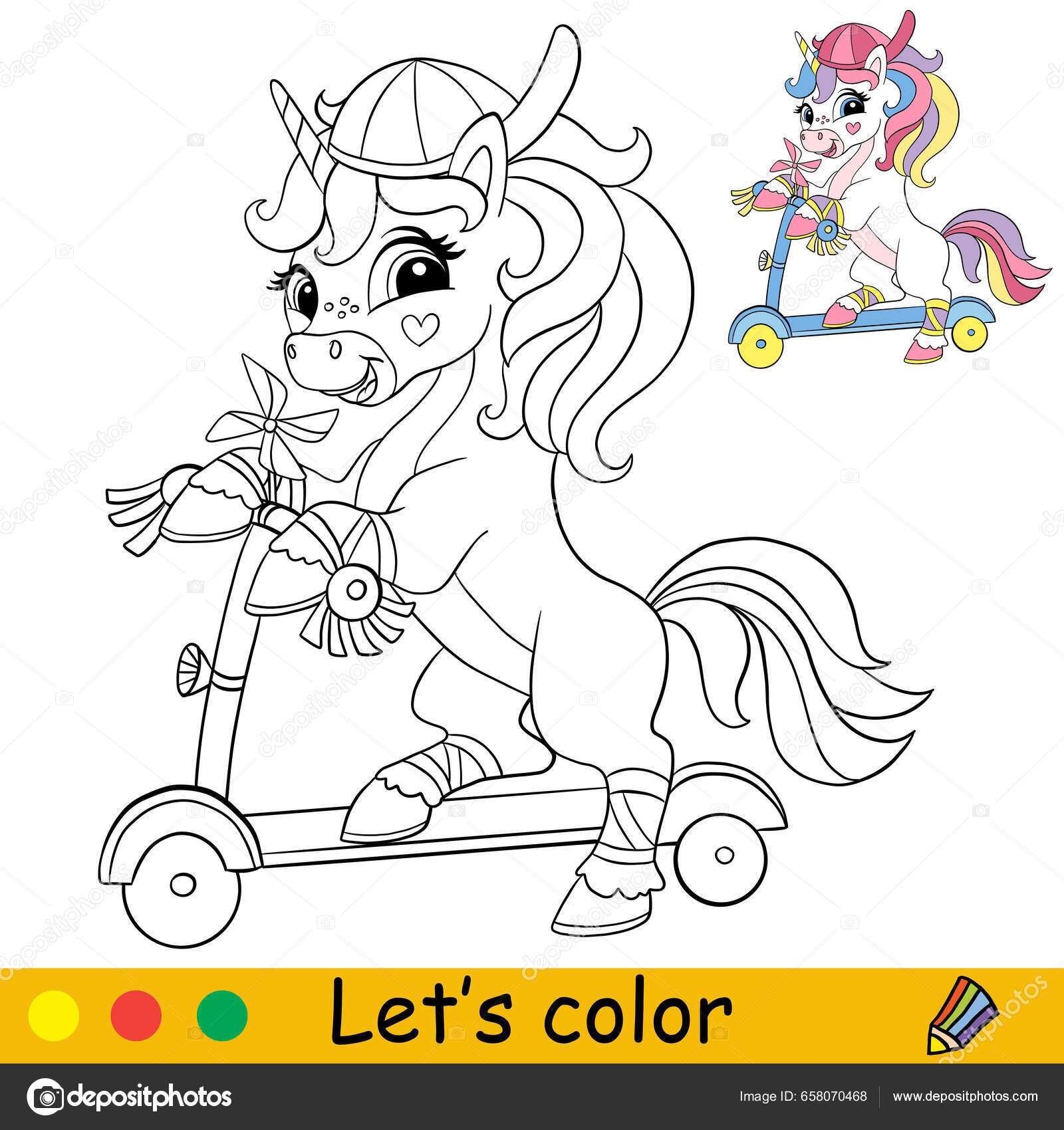 Fotos de Unicornio para colorir, Imagens de Unicornio para colorir sem  royalties