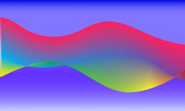 Modern soyut parlayan dalga arkaplanı. Dinamik dalga çizgileri tasarım elementi. Geleceğin teknolojisi ve ses dalgası deseni.