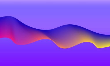 Modern soyut parlayan dalga arkaplanı. Dinamik dalga çizgileri tasarım elementi. Geleceğin teknolojisi ve ses dalgası deseni.