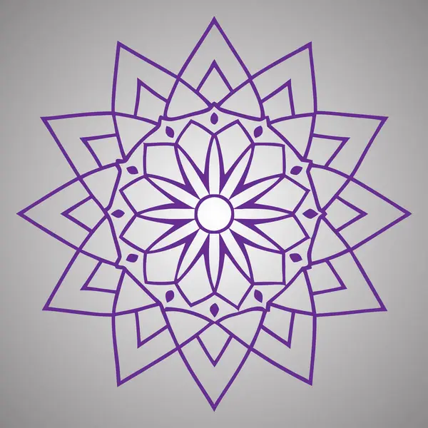 Gri arkaplanda mandala tasarımı