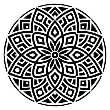 Süslü lüks mandala desenli tasarım