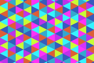 Vektör modern renksiz geometri üçgeni deseni, renk soyut geometrik arkaplan, yastık çok renkli baskı