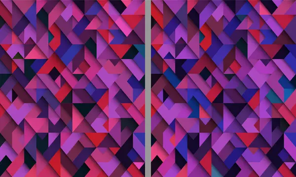 Soyut renkli geometrik arkaplan, 3 boyutlu efekt, moda renkler