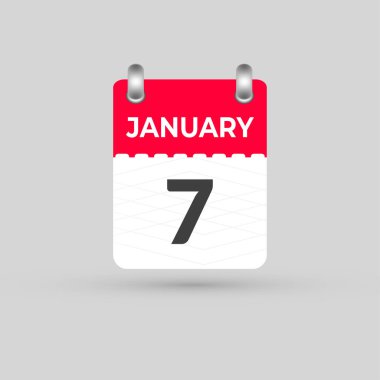 January 7 calendar Date, Month icon