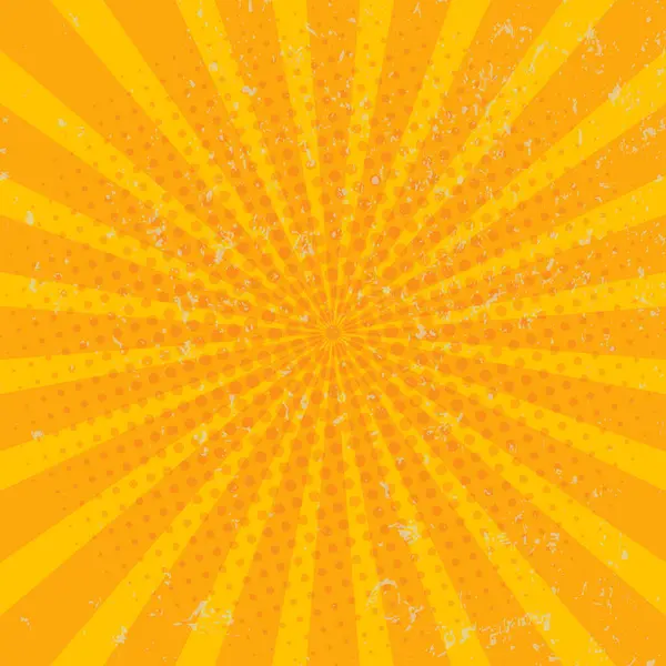 Tasarım için turuncu ışın patlaması arkaplanı