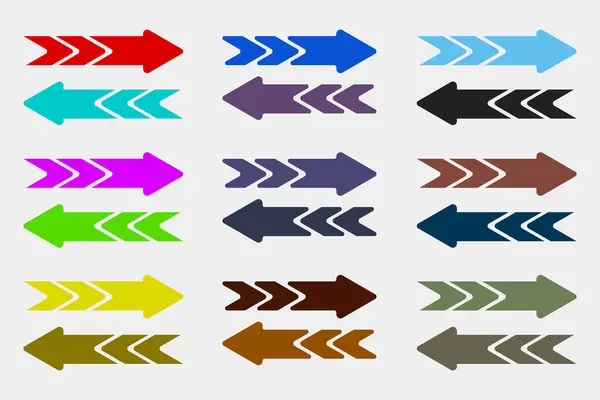 Ok simgesi. Mega ok kümesi