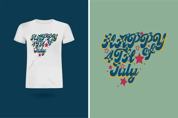 4 Temmuz Bağımsızlık Günü 'nüz kutlu olsun T-Shirt Tasarımı