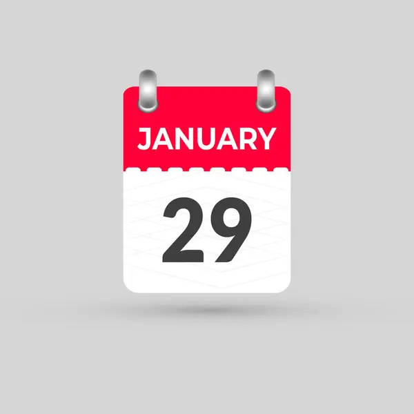 29 Ocak takvimi Tarih Ay simgesi