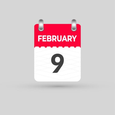 9 Şubat takvimi Tarih Ay simgesi