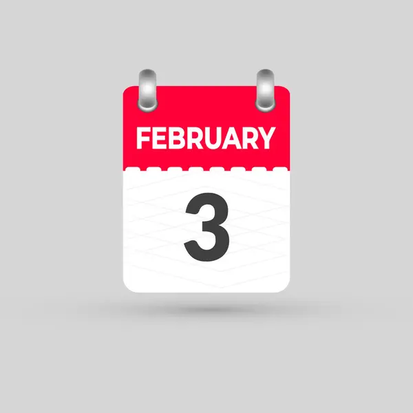 Şubat 3 Takvim Tarihi Ay simgesi