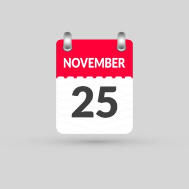 25 Kasım takvimi Tarih, Ay simgesi